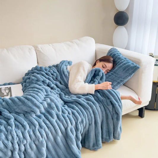 Elegant Double-Sided Velvet Blanket