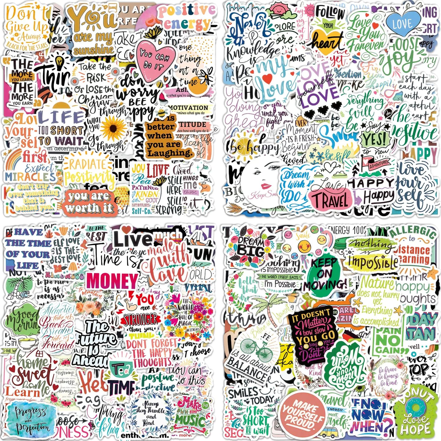 300 PCS Empowering Vision Stickers for Journals and Laptops