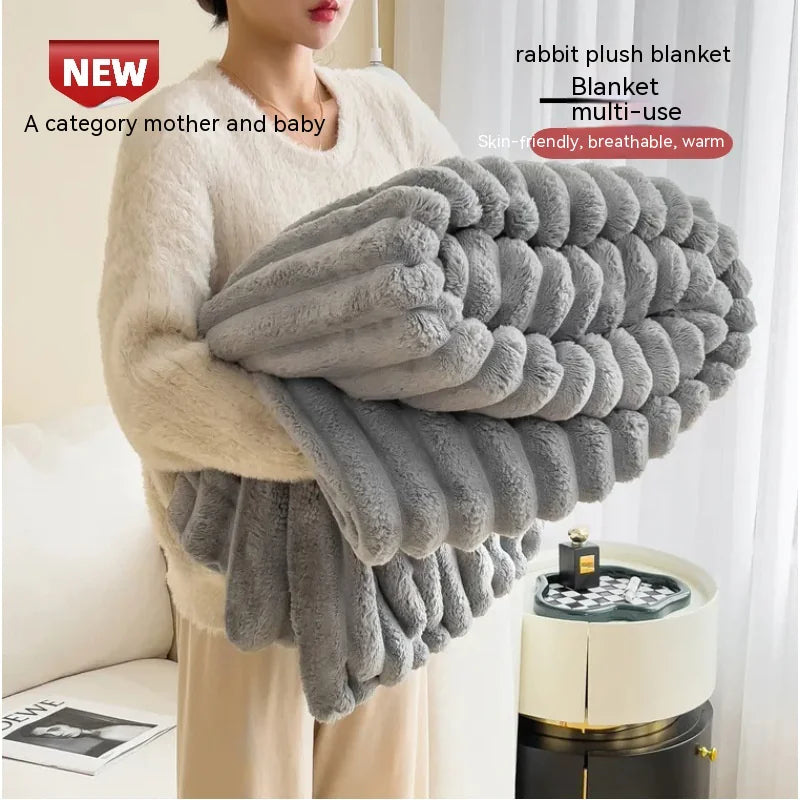 Elegant Double-Sided Velvet Blanket