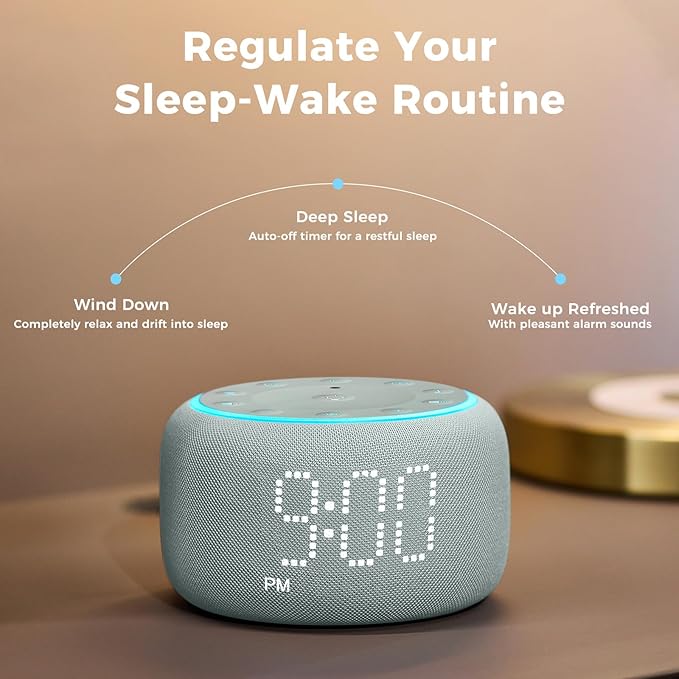 Serenity Sleep Hub - 24 Sounds, Nightlight & Alarm Clock