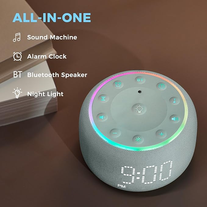 Serenity Sleep Hub - 24 Sounds, Nightlight & Alarm Clock