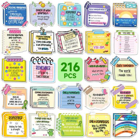 Mindful Messages 216pc Sticker Set for Positivity